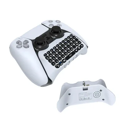 External Keyboard With Speaker Support Voice Input for PS5 Controller Chatpad Keyboard Keypad