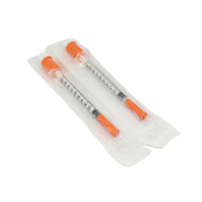 1ml Pharmaceutical Disposable Injection Plastic Insulin Syringe