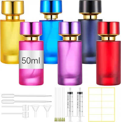 Wholesale Versatile 50ml Black Round Empty Refillable Travel Cologne Perfume Atomizer Bottles for Professional Distributors