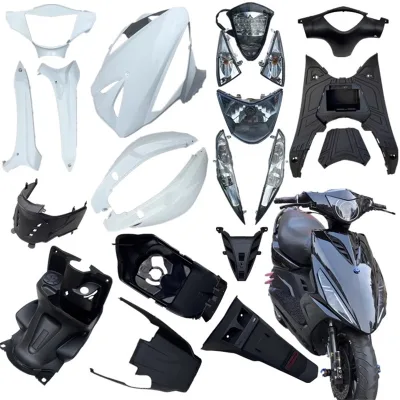 Custom Scooter Ghost Fire GY125 ZY125 Body Parts ABS Plastic + PP+ Lamp Motorcycle Fairing Exterior Parts Kit