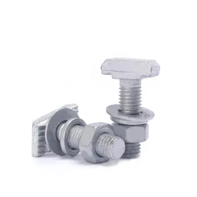 Hot-Dip Galvanized T-Head Bolt with Coarse Thread, for Fastening Crossarms on Outdoor Utility Poles