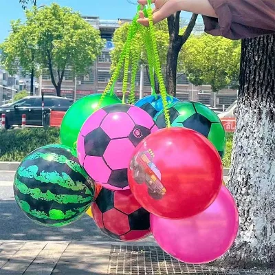 Inflate Fun Bounce Ball Soccer Ball Key Chain