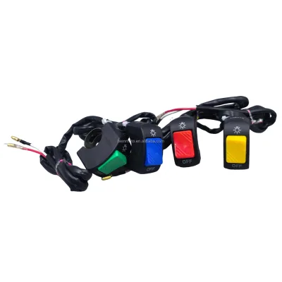 Motorcycle Electric Bike Accessories Switch Copper Wire LED Headlights Spotlights Lights Burst Lights Power Switch