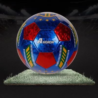 Best Promotional Amgrow PVC & PU Size 5 Professional Soccer Ball with Rubber/Butyl Valve and Silk Printing-Cheap Price