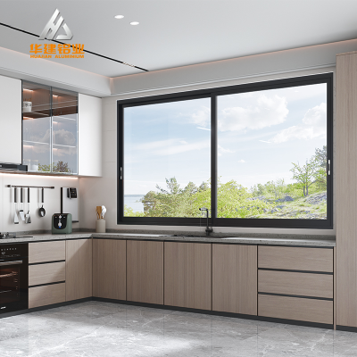 Popular Heat Insulation Aluminum Sliding Windows 6063 6060 Aluminum Double Laminated Glass Other Windows