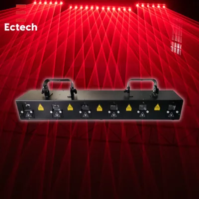 Six Head Lazer Light 6 Eyes Full Colour Animation Lazer Lights Array 3W Laser Bar for Night Club Bar Show Stage