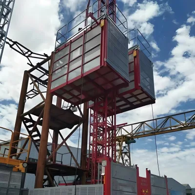2025 Metal Aluminum Alloy Cable Sling Type Construction Material Lift High Safety Features Motor Pump Core for Retail Industries