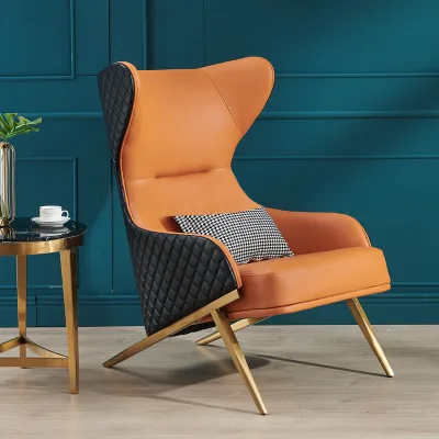Luxury Popular Design Leisure Single Sofa Wabi-sabi Home Upholstery Armchair Lounge Hotel Living Room Furniture Accent Chair