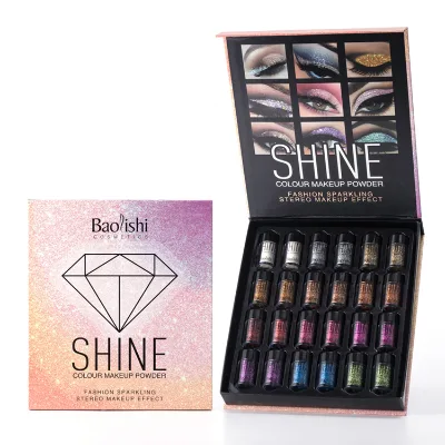 Holiday Stage Sparkling Skin Dazzling Makeup Body Paint Glitter Stick Highlighter for Face Lip Star Eyeshadow Loose Powder