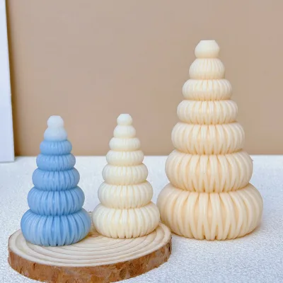 New Origami Christmas Tree Silicone Candle Mold DIY Christmas Gift Christmas Tree Candle Ornament Candle