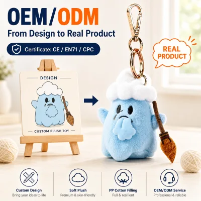 CE CPC OEM ODM Custom Plush Keychain Make Your Own Plushie Toy Custom Made Plushies with Logo
