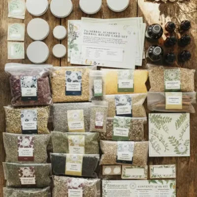 Herbal Starter Kit with 24 Recipes and 14 Plant Monographs for Students