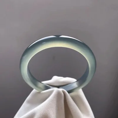 HY Thin Natural Jade Bangle for Women Girls