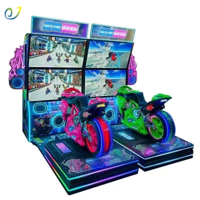 Dynamic Racing Car and Motorcycle Simulator Coin-Operated Arcade Game Machine English Playground Amusement Devices