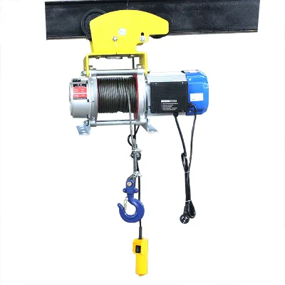 New Heavy Duty Three Phase 1 Ton 380V Wire Rope Electric Winch Wireless Remote Control for Construction Manufacturing Plants