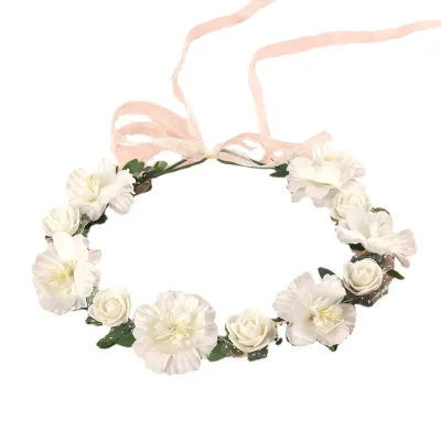 Spring Artificial Flower Garland Boho Style Floral Wreath Suitable for Easter Ramadan Birthday Anniversary Photo Scene Layout