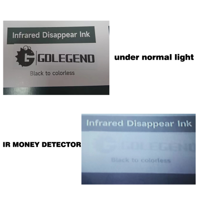 GDLEGEND Super Quality Infrared Dispappear Ink for Printer Ink Black Color Screen Printing Ink