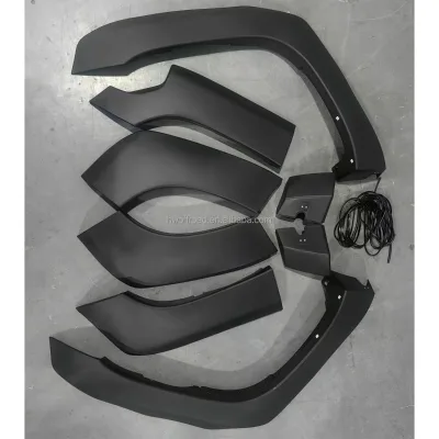 Fender Flares Fit for Nissan Patrol Y61 1997-2004 & 2005-2018 Wheel Arch Extensions 4x4 Off-Road Wide Body Kit ABS Black