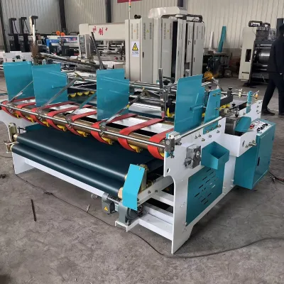 Semi Automatic Cardboard Gluing Machine Carton Folder Gluer Machinery Corrugated Box Folding and Gluing Machine