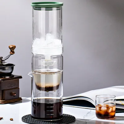 Cold Brew Coffee Maker Iced Coffee Maker in  Borosilicate Glass With Adjustable Water Flowl Filter Ice Drip Coffee