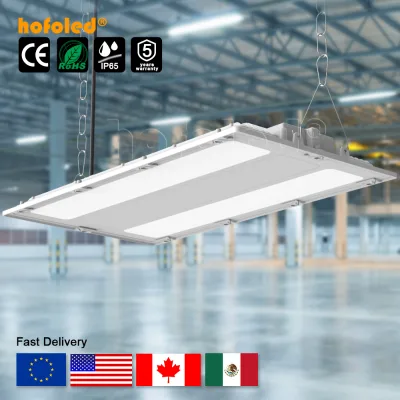 300W Linear High Bay Light High Brightness Micro-wave 100Watt Highbay Lamp Aluminum Body 200W LED Flat Panel IP66 Troffer Light