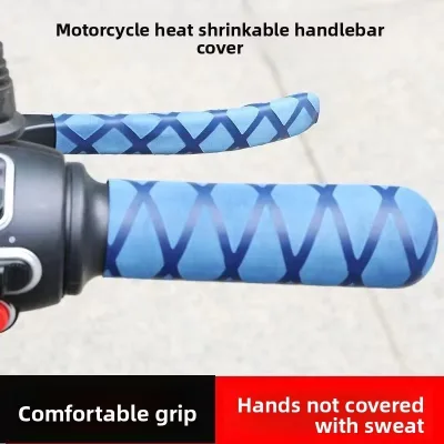 Motorcycle Electric Scooter Handlebar Grips-Silicone Gel Waterproof Non-Slip Heat-Shrink Cover Winter Thermal Protection