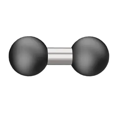25mm to 25mm Double Ball Head Mount Anti-Slip Extension Dual Ball Adapter for 1 Inch Size B Double Ball Socket Mount Arms