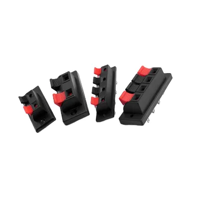 Cable Clamp Audio Mixer Speaker Box Accessories Socket Push Release Connector Plate Strip Speaker Terminal Board Block 2 4 Way