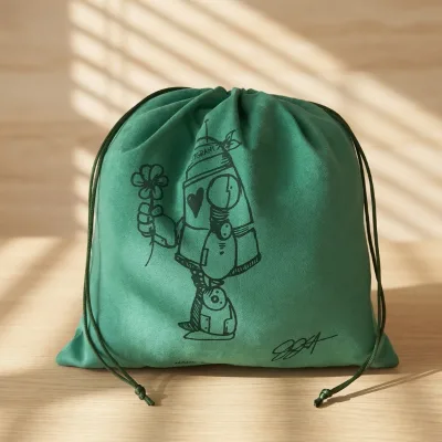 Wholesale Soft Suede Drawstring Storage Bag Custom Packaging Pouch for Jewelry Perfume Cosmetics Small Items