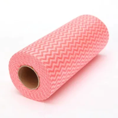 Heavy Duty Kitchen Wipes Disposable and Reusable Roll for Countertop Stain Removal Spunlace Non-woven Fabric Bulk Pack