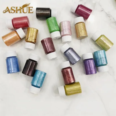 DIY Pearlescent Mica Powder 10 g Bottle Set Epoxy Resin Pigment for Art & Nail Design
