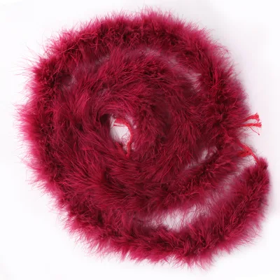 18g Multicolor Turkey Feathers Boa Marabou Feathers Strip for Dresses Sewing Crafts Wedding Party Decoration Wholesale