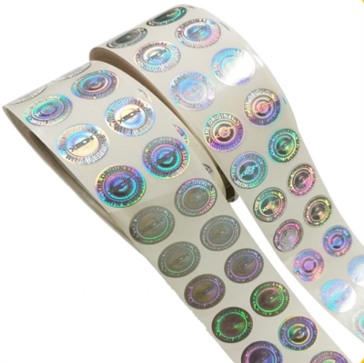 Customized label adhesive sticker logo label round shape sticker