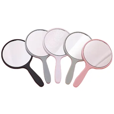 Portable Makeup Mirror Cosmetic Hand Mirrors Cosmetic Wholesale Bulk Handheld Round Shape Mirrors