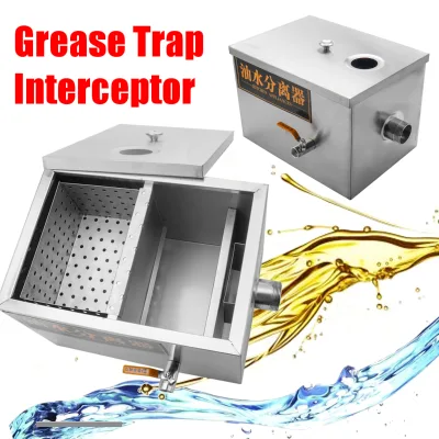 Multi-stage Grease Trap Grease Separator Oil Trap Restaurant Stainless Steel Automatic Grease Trap Kitchen Oil Interceptor
