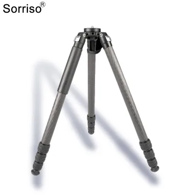 Sorriso Digital Professional Telescoping Horizontal Carbon Fiber Portable Tripod Stand for Camera Outdoor Adventure