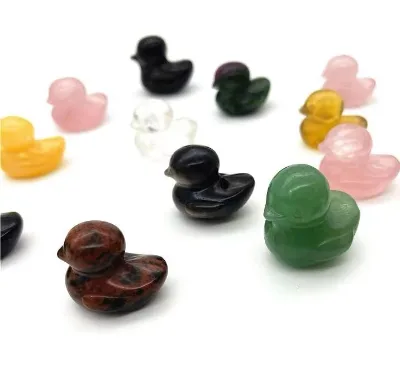 Wholesale Gemstone Yellow Jade Opal Ducks