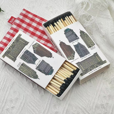Match Colors Can Be Customized Gift Custom Matches Matchbox Factory Direct Wholesale Price Safety Slender Match Boxes