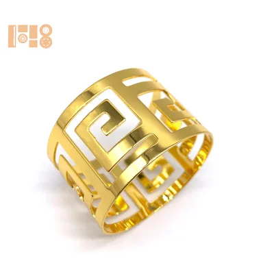 Hot Sale Style Creative Napkin Buckle Metal Napkin Ring Hotel Wedding Table Napkin Ring Decoration