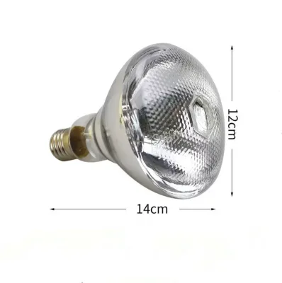 Waterproof Infrared Heat Lamp Red Pitted Breeding Bulb  200w 250w 275WPet Brooder Hatch Chicken Pig Infrared Heating Lamp
