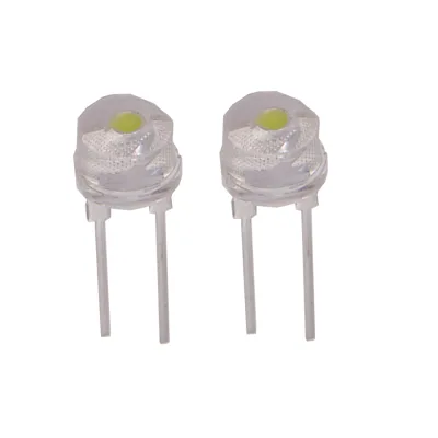 Highlight Good Quality 8mm Straw Hat Dip Led Long Life Bright 0.06W Warm White Light Emitting Diode 500pcs/bag Customizable