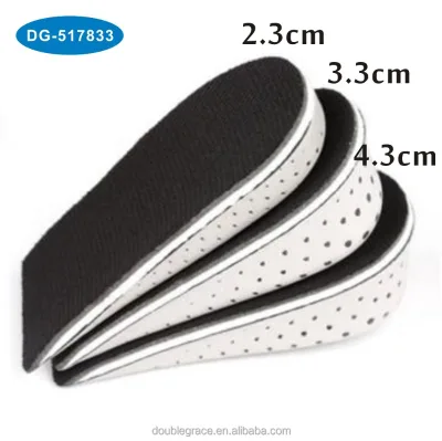 Memory Foam Height Increase Insole Breathable Invisible Increased Insole Shoe Lifts Shoe Pads Elevator Insoles for Men Women