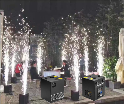 Mini Spark Machine Wedding Spin Head Spark Machine Cold Spark Powder for 750w Machine