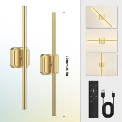 Modern Decoration Outdoor Linear Strip Wall Lamp Remote Control Bedroom Long Led Wall Light