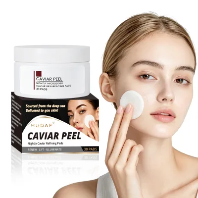 Wholesale Caviar Resurfacing Pads Nightly Exfoliating Treatment Hydrolyzed Caviar 30 Pads Bulk Stock for Skincare Retailers