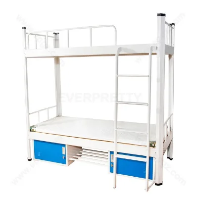Factory Price School Dormitory Bunk Bed with Storage Cabinet for School Students