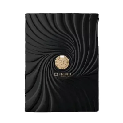 Factory Direct Customization Eco-Friendly Black Paper Pull Perfume Box Spiral Pattern Logo Premium Packaging Printing Product