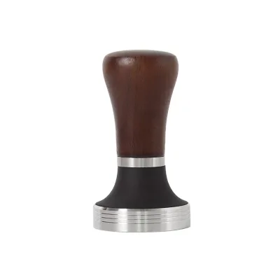 Espresso Press Coffee Tamper 51/53/58mm Espresso Hand Tamper with Stainless Steel Base and Wood Handle