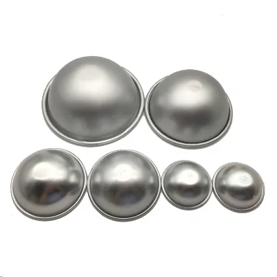 1# 2# 3# 45mm 55mm 65mm Hollow Aluminum Half Balls Cake Tools Bath Bomb Molds ASI Standard Welding Service
