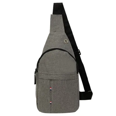 Headphone Superior Quality Sports Chest Bag Simple Style Fabric Outdoor Festival Hands-Free Crossbody Bag